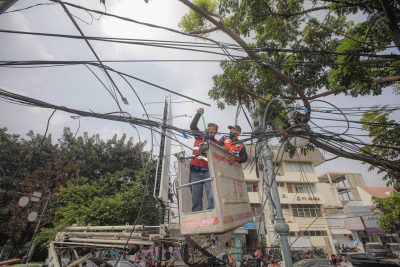 Penertiban Kabel Udara Jalan Riau Ditargetkan Tahun Ini Selesai